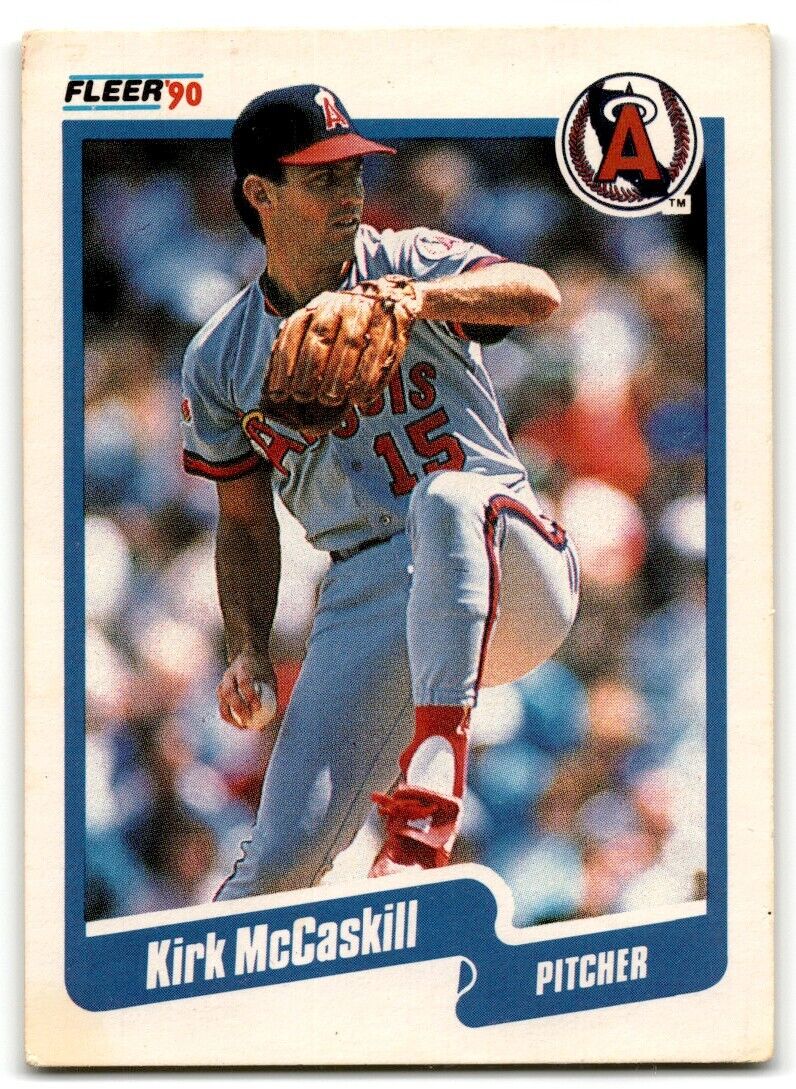 1990 Fleer Kirk McCaskill California Angels #138