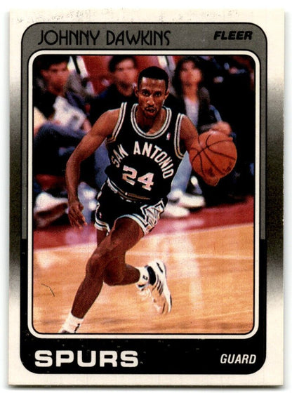 1988-89 Fleer Johnny Dawkins San Antonio Spurs #104