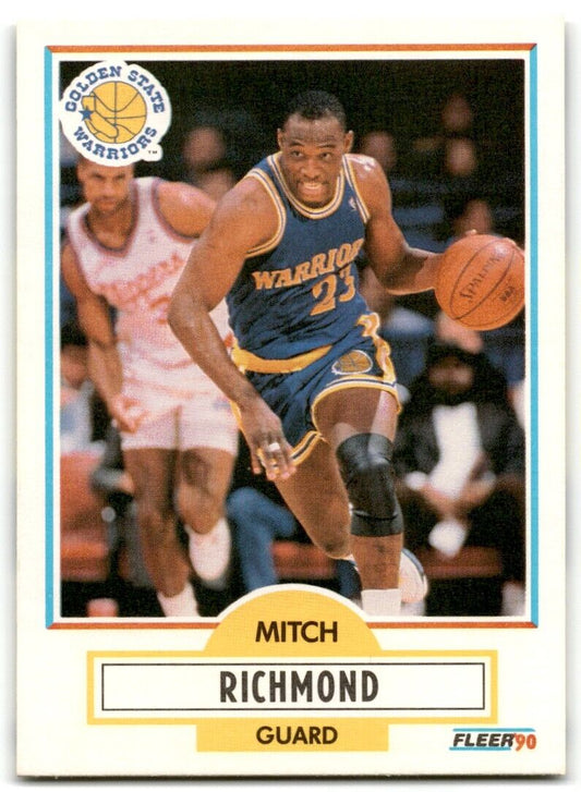 1990-91 Fleer Mitch Richmond Golden State Warriors #67