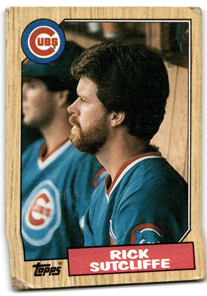 1987 Topps Rick Sutcliffe Chicago Cubs #142