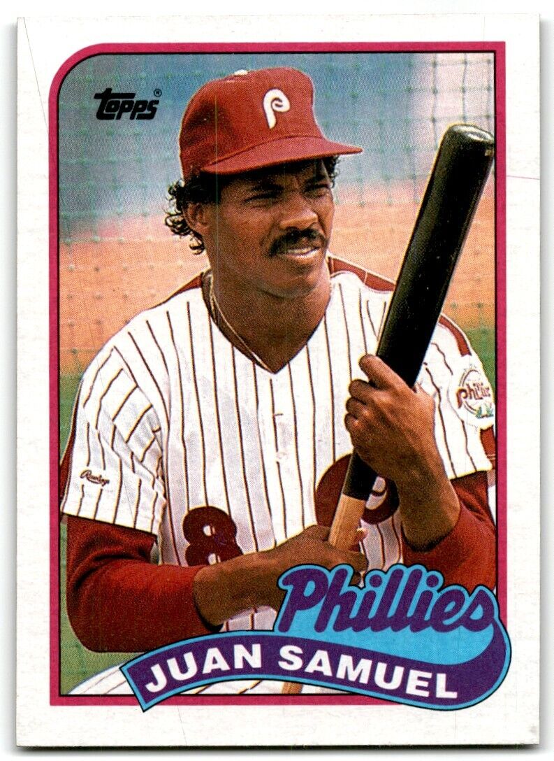 1989 Topps Juan Samuel Philadelphia Phillies #575