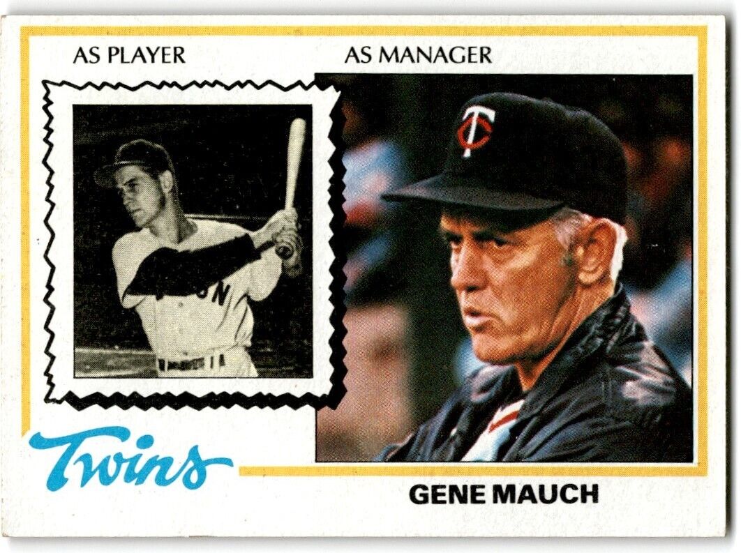 1978 Topps Gene Mauch Minnesota Twins #601