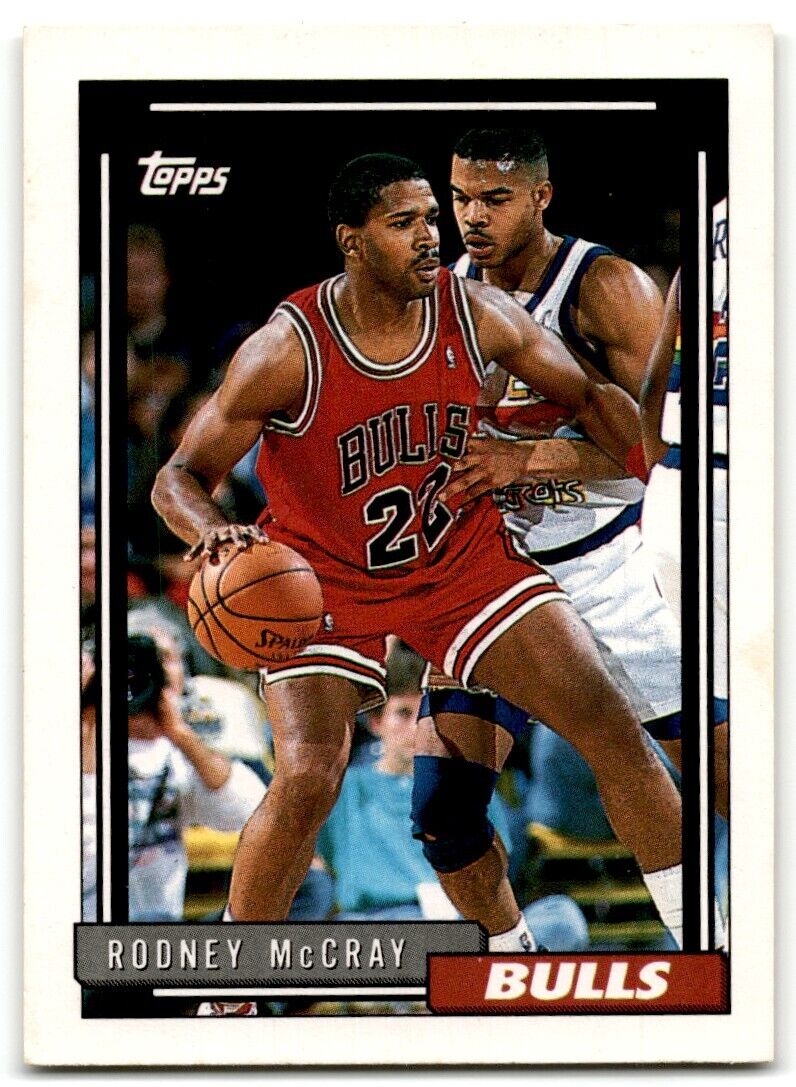 1992-93 Topps Rodney McCray Chicago Bulls #368