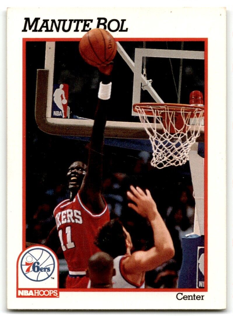 1991-92 Hoops Manute Bol Philadelphia 76ers #157