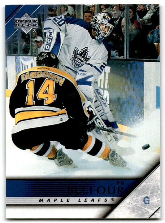 2005-06 Upper Deck Ed Belfour Toronto Maple Leafs #422