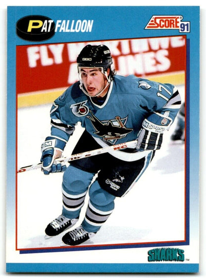 1991-92 Score Canadian English Pat Falloon San Jose Sharks #640