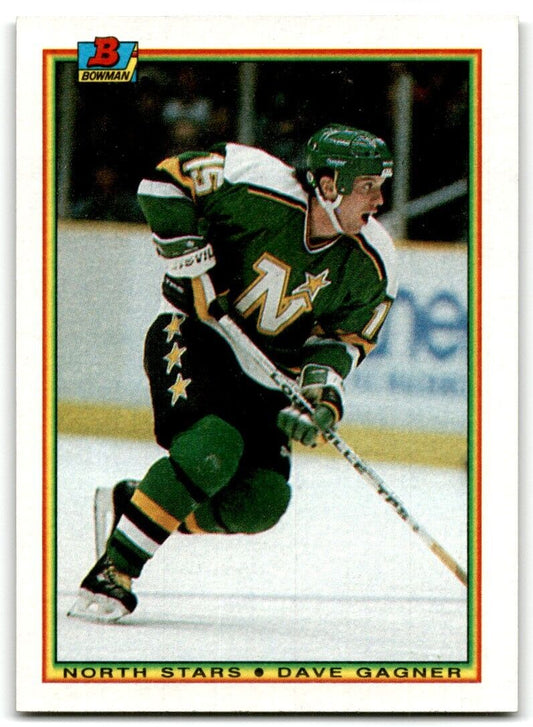 1990-91 Bowman Dave Gagner Minnesota North Stars #186