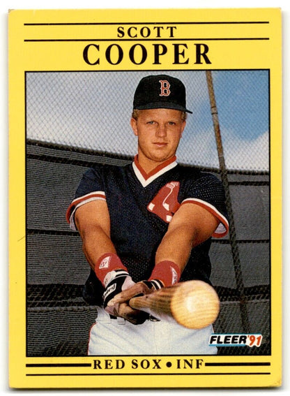 1991 Fleer Scott Cooper Boston Red Sox #91A