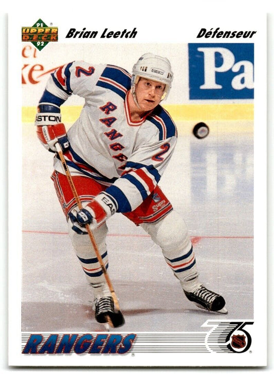 1991-92 Upper Deck Brian Leetch New York Rangers #153