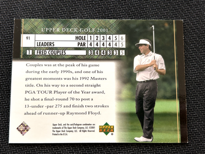 2001 Upper Deck Golf Card #91 Fred Couples