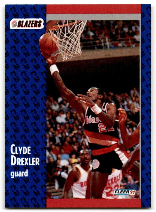 1991-92 Fleer Clyde Drexler Portland Trail Blazers #168