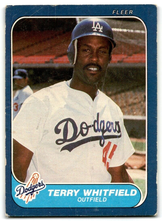 1986 Fleer Terry Whitfield Los Angeles Dodgers #147