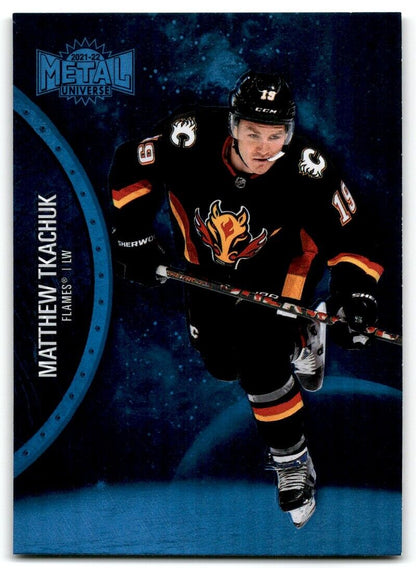 2021-22 Skybox Metal Universe Matthew Tkachuk Calgary Flames #105