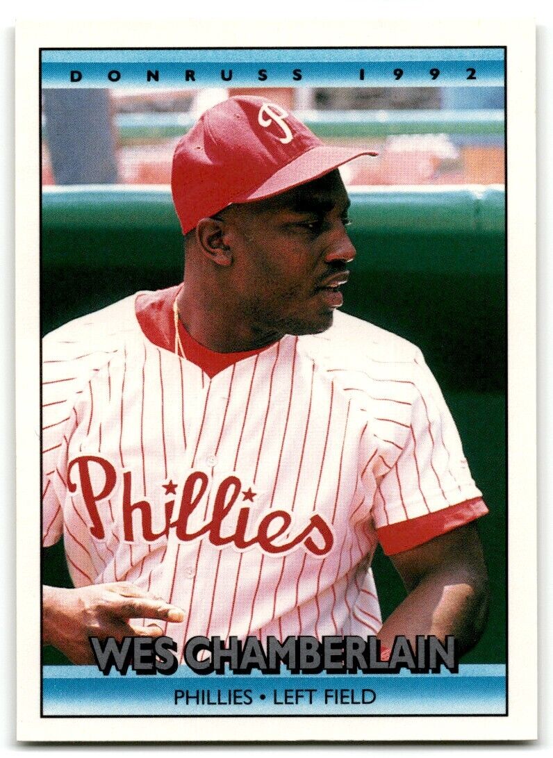 1992 Donruss Wes Chamberlain Philadelphia Phillies #384