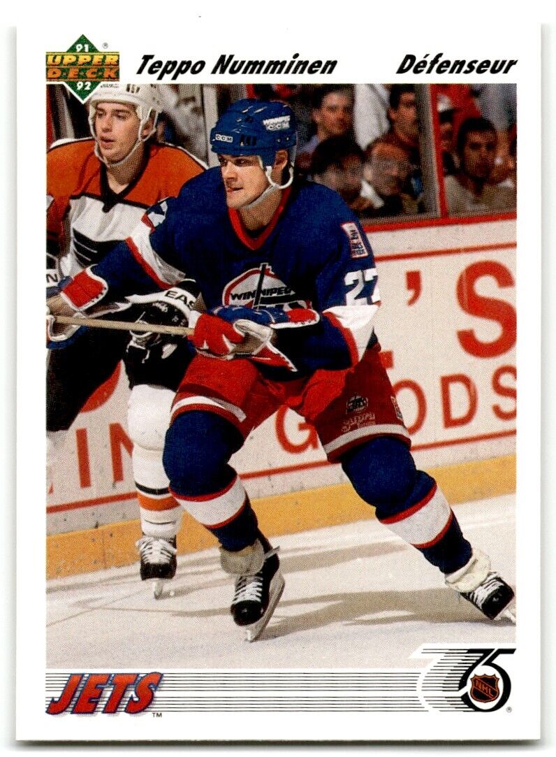 1991-92 Upper Deck French Teppo Numminen Winnipeg Jets #240