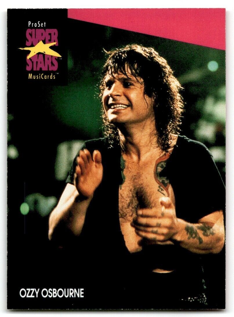 Ozzy Osbourne ProSet Super Star MusiCards (Card #215)