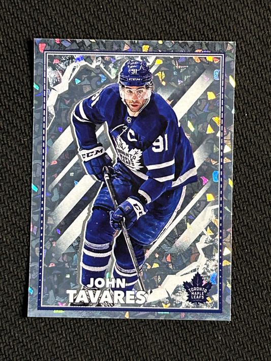 2022-23 Topps NHL Stickers #464 Foil John Tavares Toronto Maple Leafs