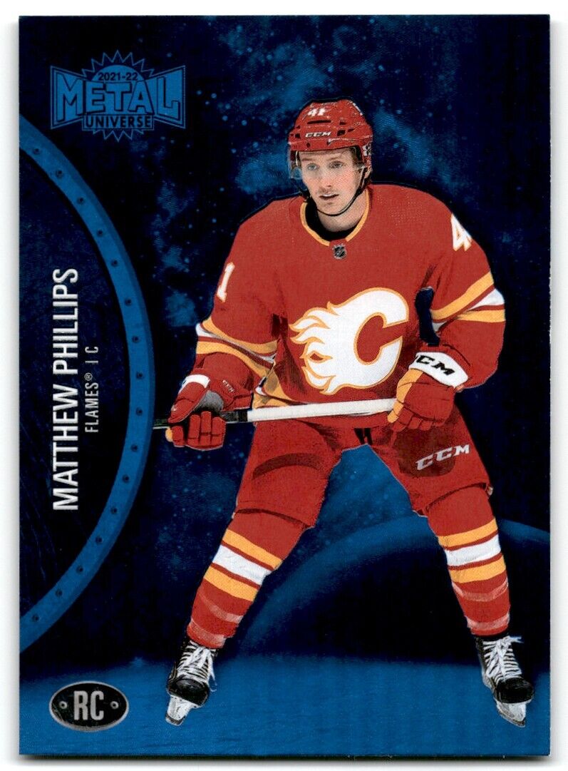 2021-22 Skybox Metal Universe Matthew Phillips Rookie Calgary Flames #166