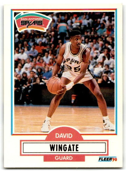 1990-91 Fleer David Wingate San Antonio Spurs #174