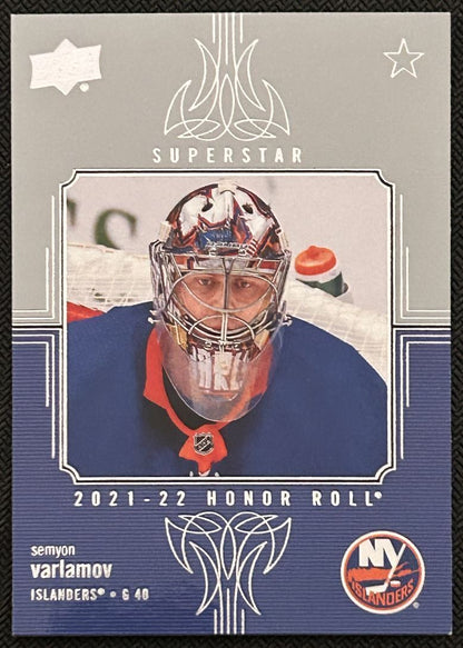 2021-22 Upper Deck Honor Roll Semyon Varlamov New York Islanders #HR-44