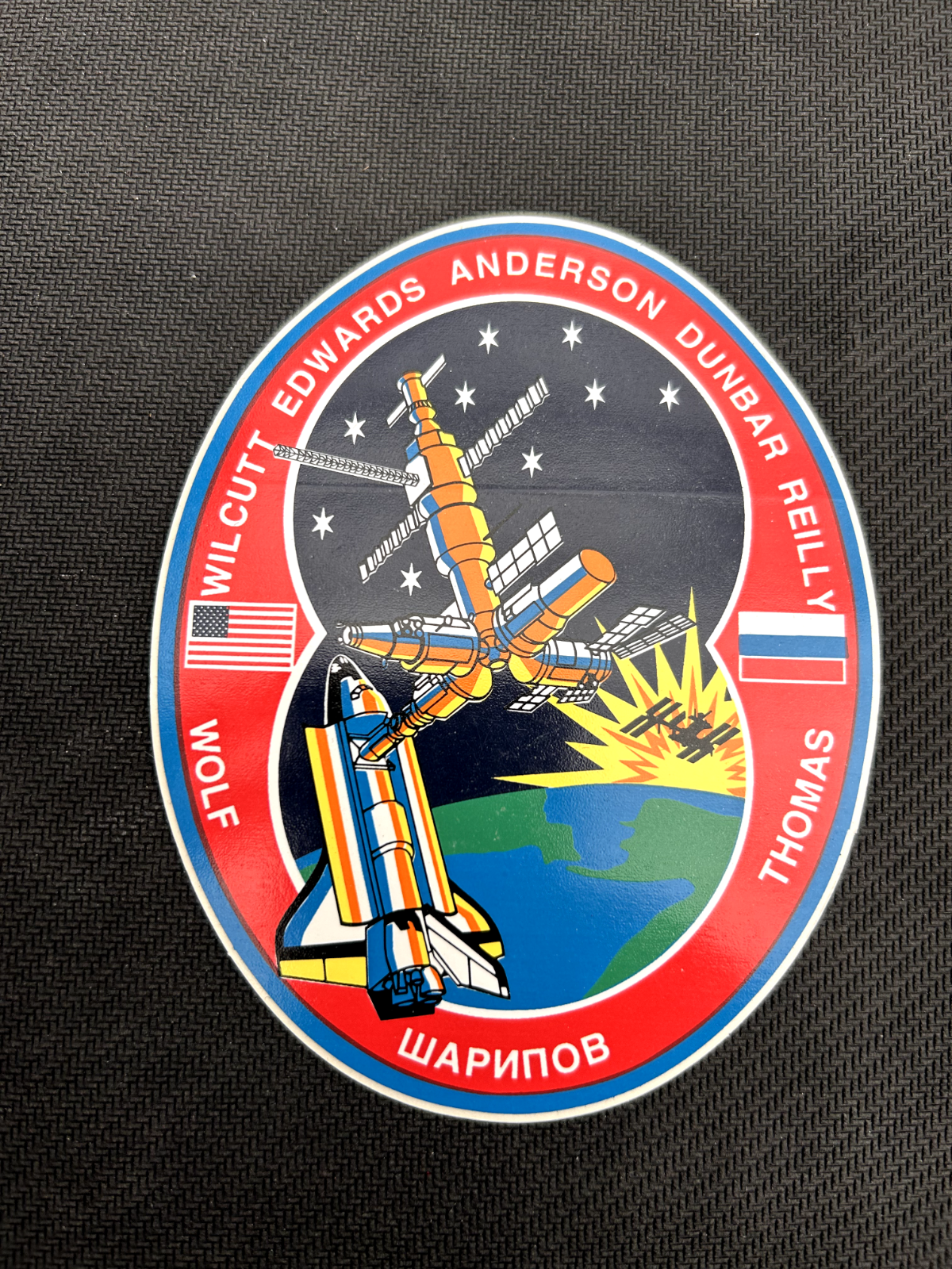 NASA 4 inches Space Shuttle STS-89 mission decal vinyl - sticker