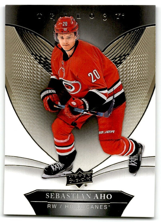 2018-19 Upper Deck Trilogy Sebastian Aho Carolina Hurricanes #28