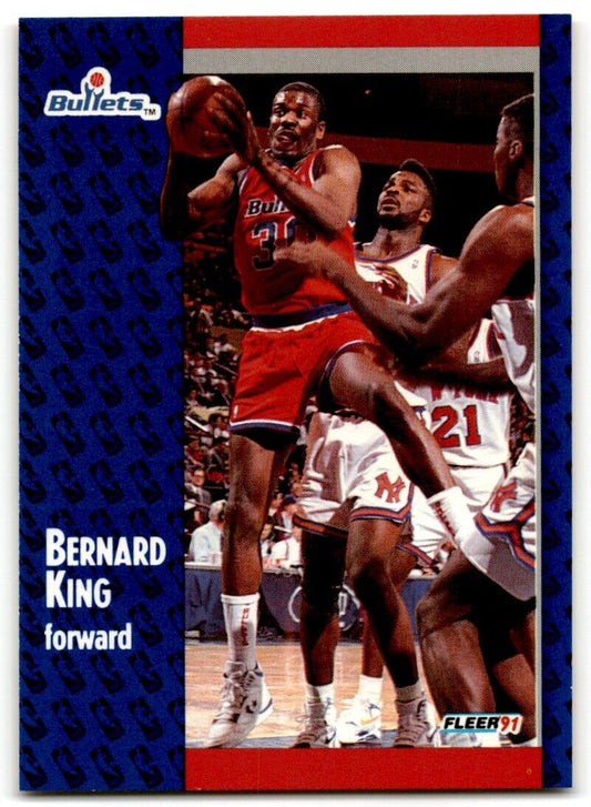 1991-92 Fleer Bernard King Washington Bullets #208