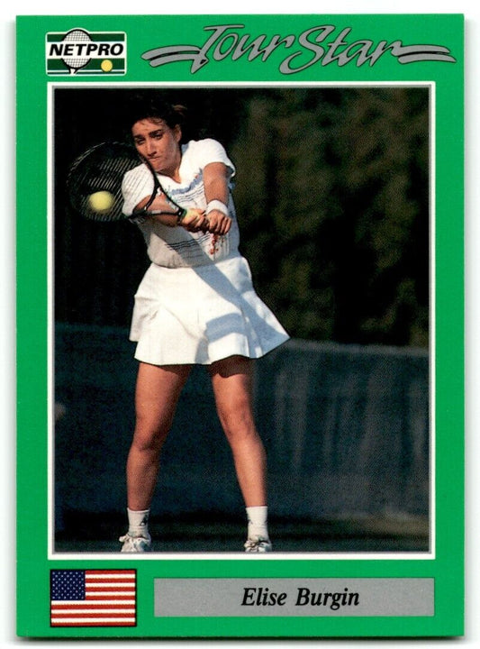 1991 Protennis player Cards Netpro Tour Star Elise Burgin #73