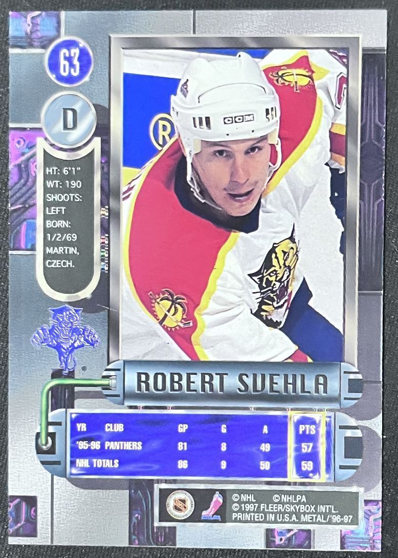 1996-97 Metal Universe Robert Svehla Florida Panthers #63