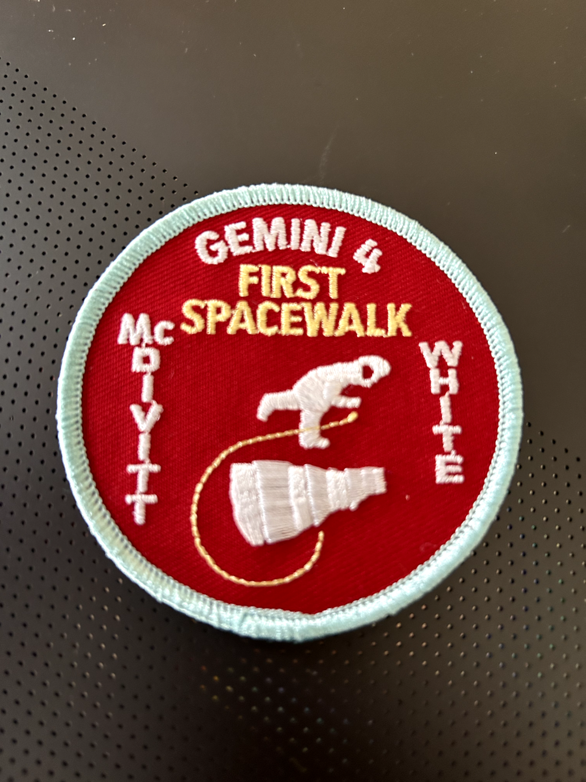 NASA 3 inches mission patch - Gemini 4 McDivitt White