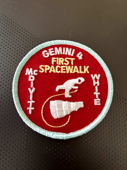 NASA 3 inches mission patch - Gemini 4 McDivitt White