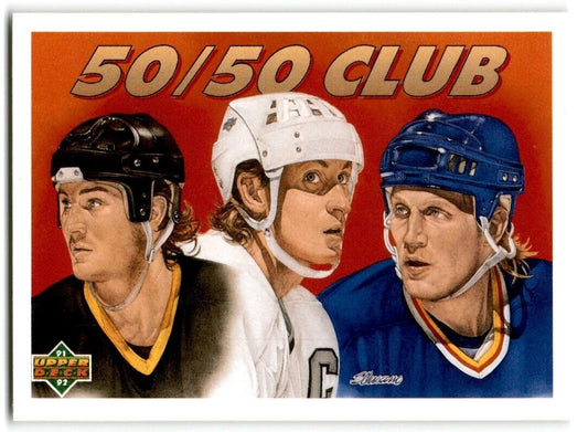 1991-92 Upper Deck Mario Lemieux/Wayne Gretzky/Brett Hull Pittsburgh