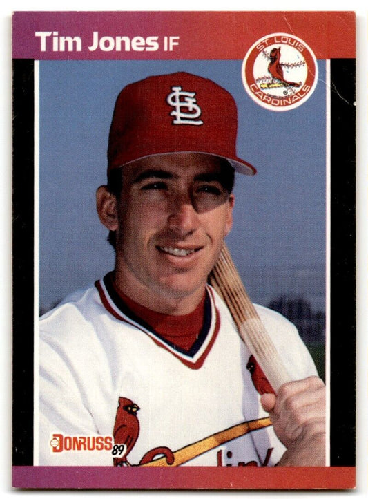 1989 Donruss Tim Jones Rookie St. Louis Cardinals #555