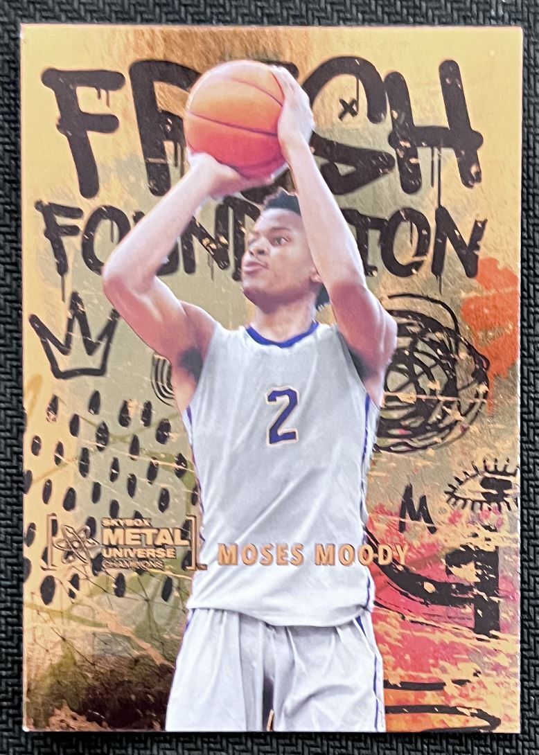 2021-22 Skybox Metal Universe Championship Preview Moses Moody Rookie #FF33