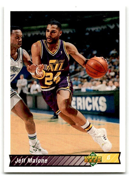 1992-93 Upper Deck Jeff Malone Utah Jazz #178