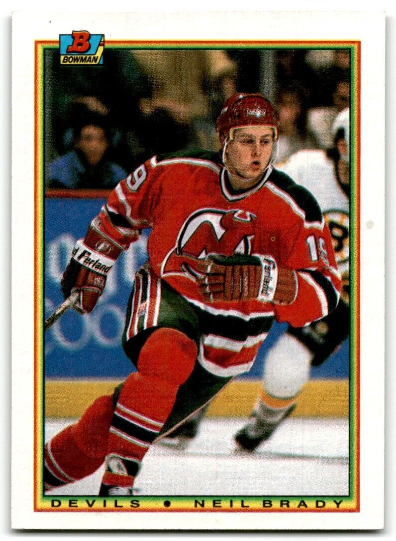 1990-91 Bowman Neil Brady Rookie New Jersey Devils #88