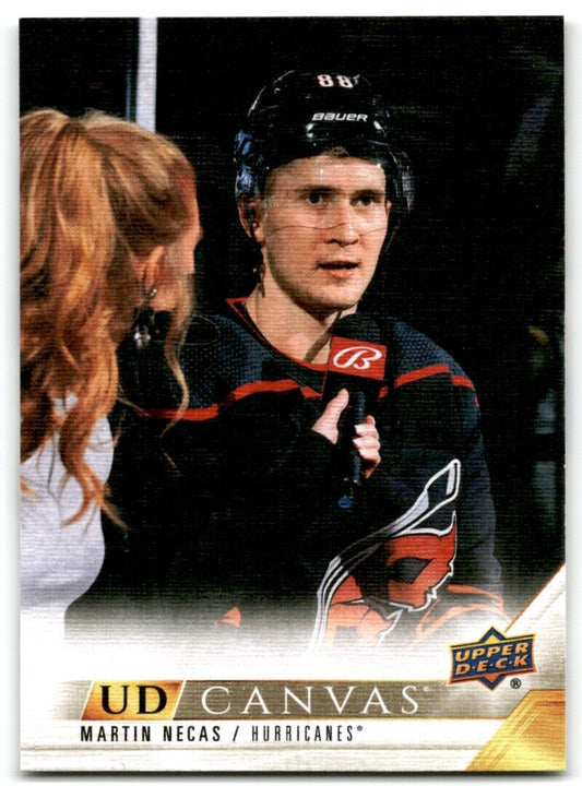 2022-23 Upper Deck UD Canvas Martin Necas Carolina Hurricanes #C17