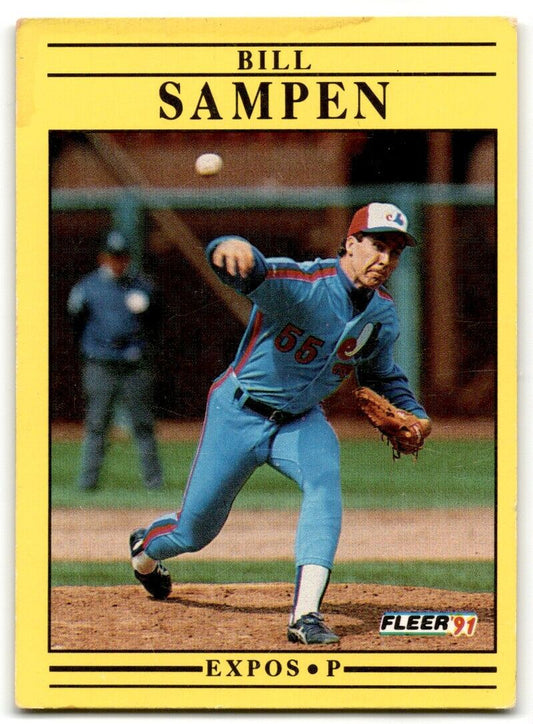 1991 Fleer Bill Sampen Montreal Expos #247