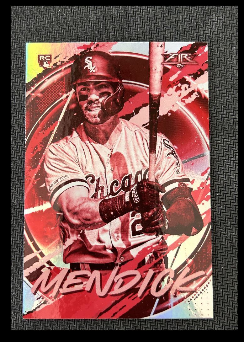 2020 Topps Fire Red Danny Mendick Rookie Chicago White Sox #40 Parallel