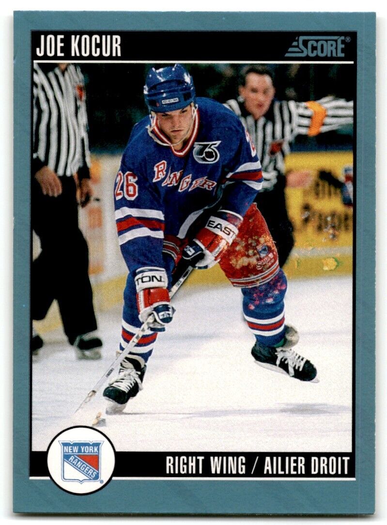 1992-93 Score Canadian Joey Kocur New York Rangers #24