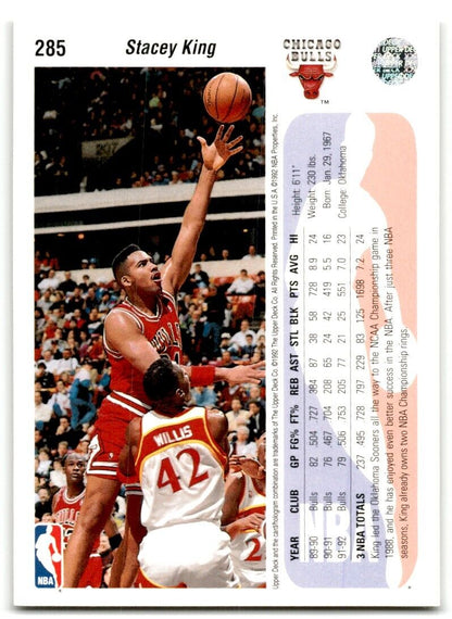 1992-93 Upper Deck Stacey King Chicago Bulls #285