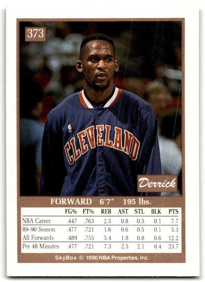 1990-91 SkyBox Derrick Chievous Cleveland Cavaliers #373