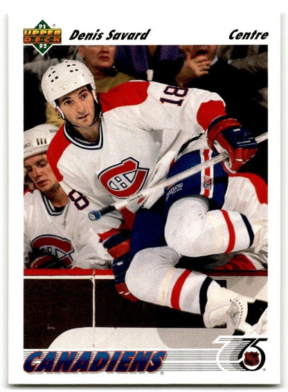 1991-92 Upper Deck French Denis Savard Montreal Canadiens #242