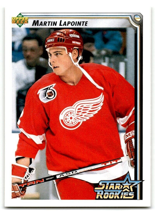 1992-93 Upper Deck Martin Lapointe Rookie Detroit Red Wings #405