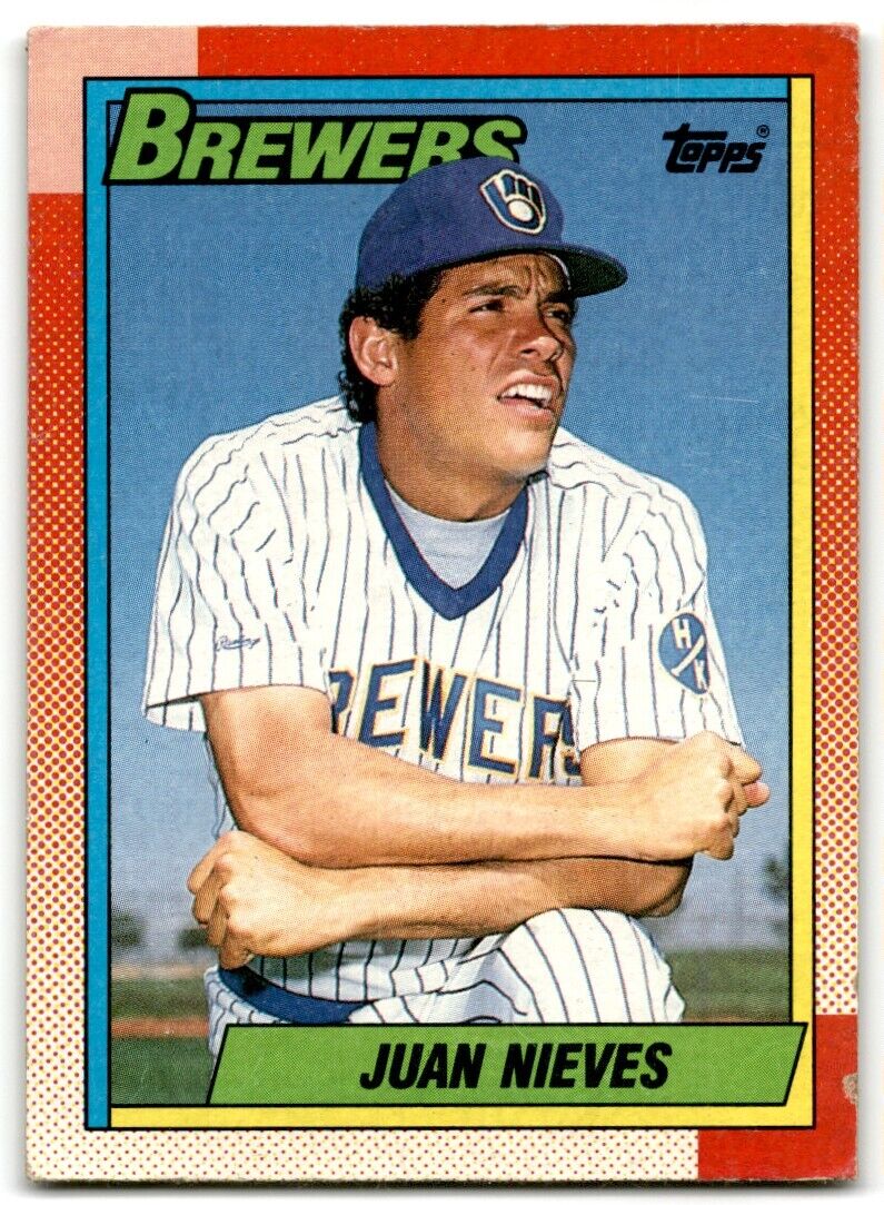 1990 Topps Juan Nieves Milwaukee Brewers #467