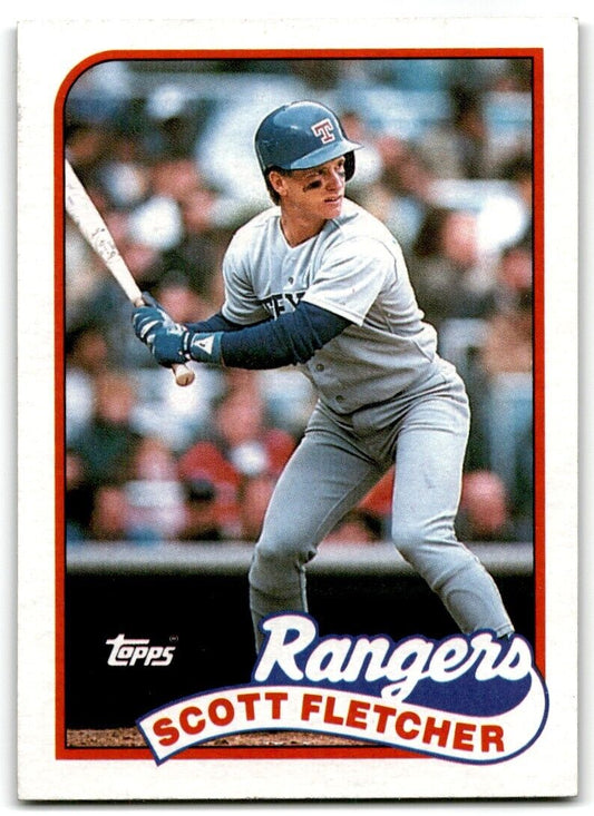 1989 Topps Scott Fletcher Texas Rangers #295