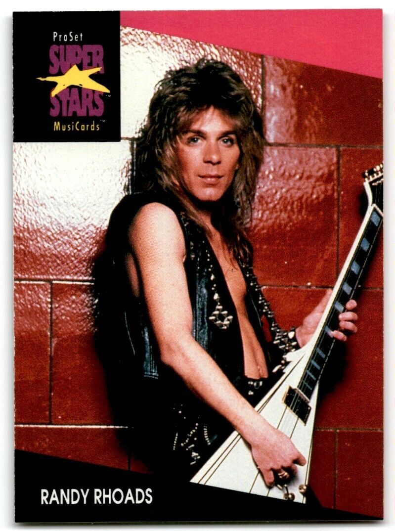 1991-92 ProSet Super Stars MusiCard Randy Rhoads #226