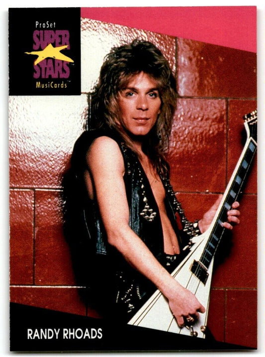 1991-92 ProSet Super Stars MusiCard Randy Rhoads #226