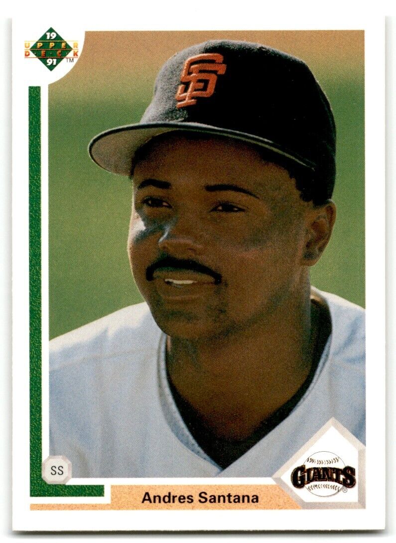 1991 Upper Deck Andres Santana San Francisco Giants #87