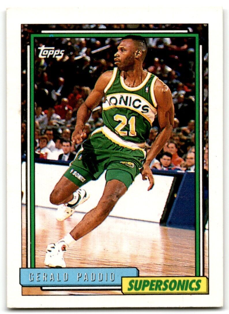 1992-93 Topps Gerald Paddio Seattle SuperSonics #243